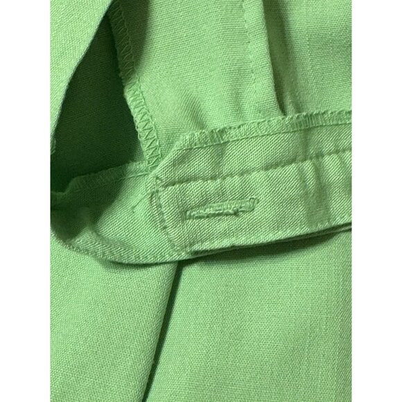 Sag Harbor Petite Women's Green Pants Size 14P Polyester Rayon - Picture 4 of 11
